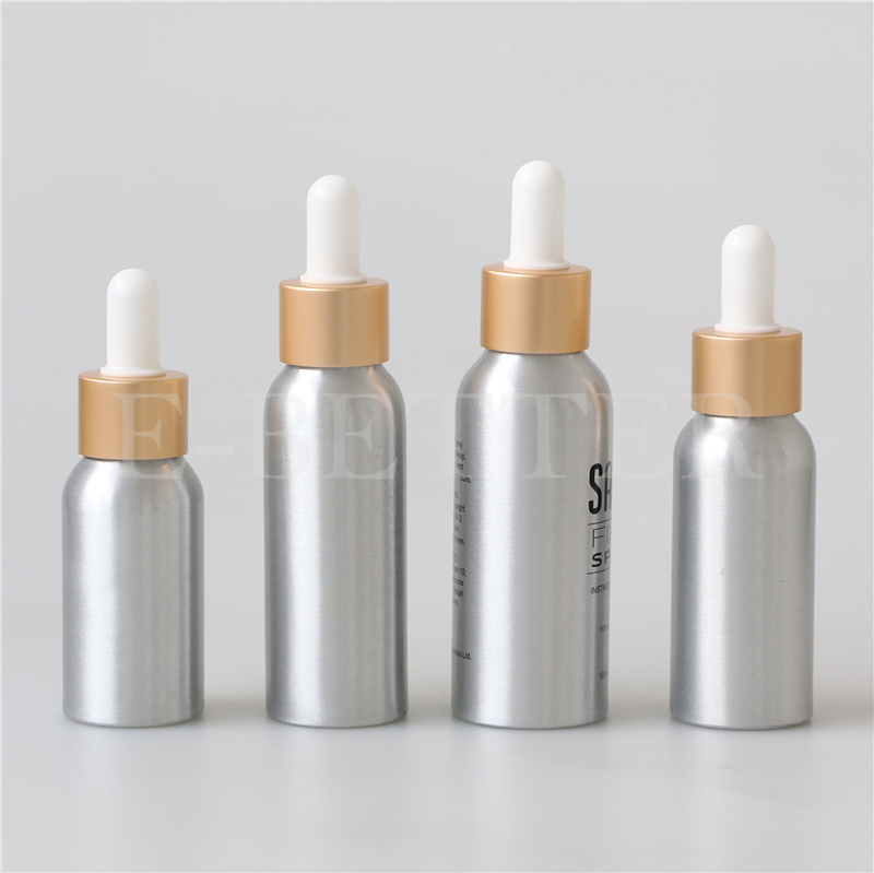 Matte white 50ml 100ml 250ml aluminum bottle with mist spray pump