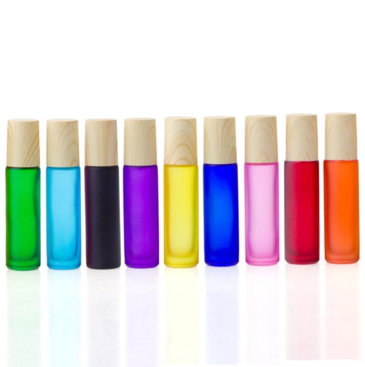 Matte white skin care 15ml 30ml 50ml bamboo cosmetic glass bamboo dropper bottle