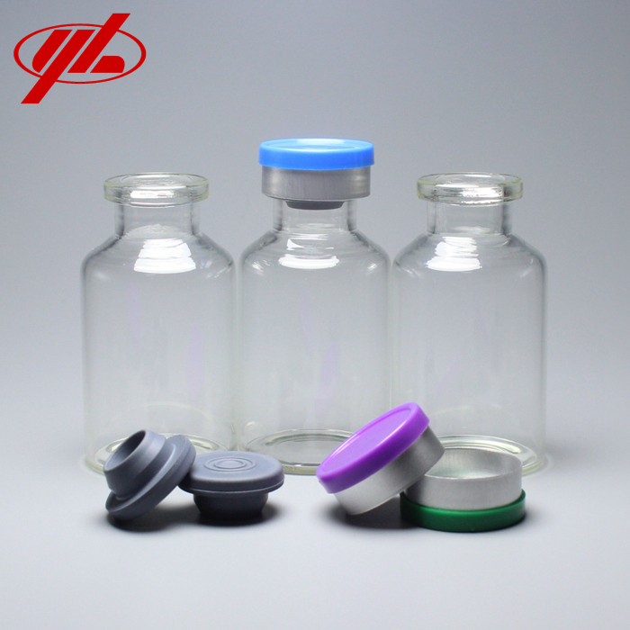 Medical 10 ml Glass Vials for Injection with Rubber Stopper and Aluminum Cap