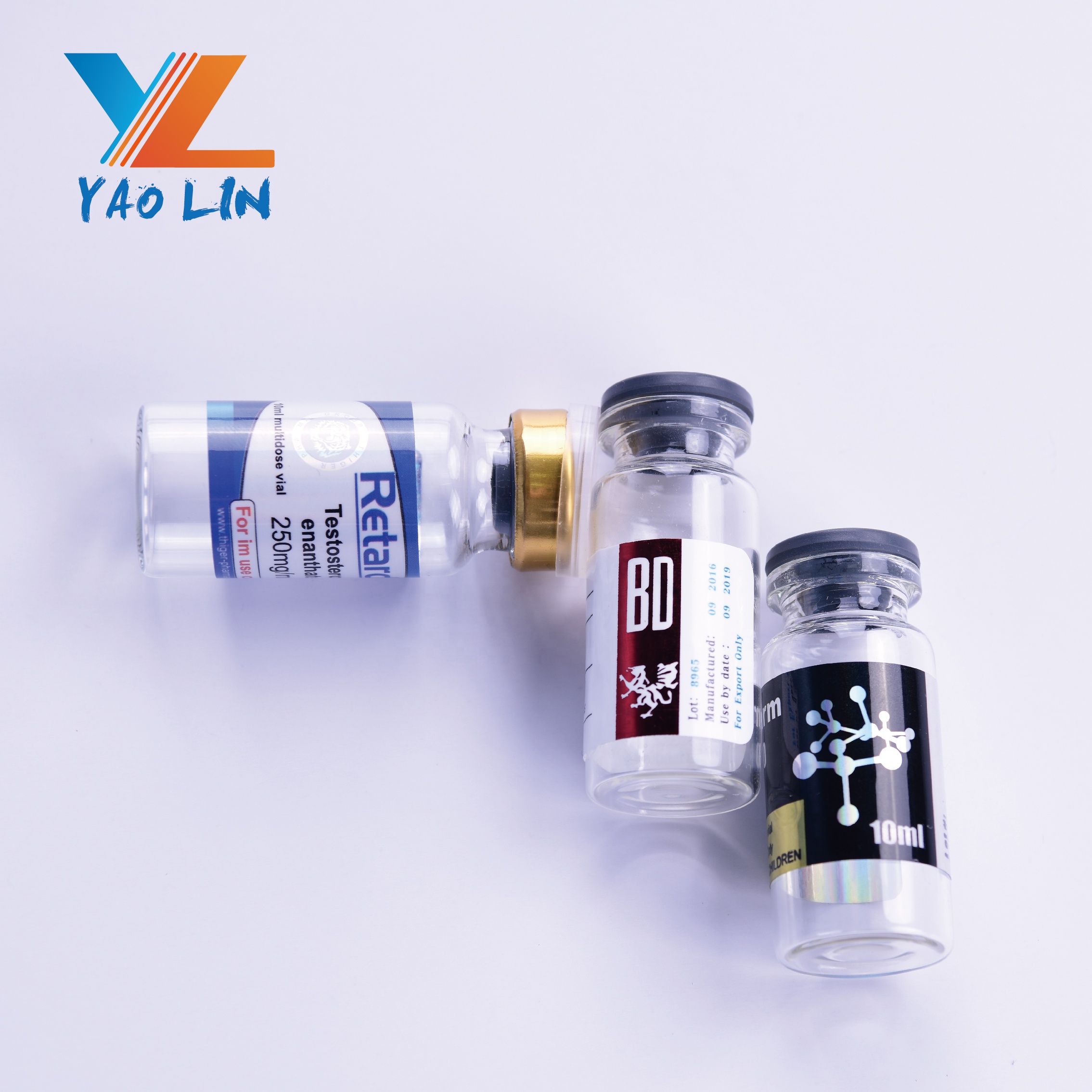 Medical 10ml  Glass Vial with customized label