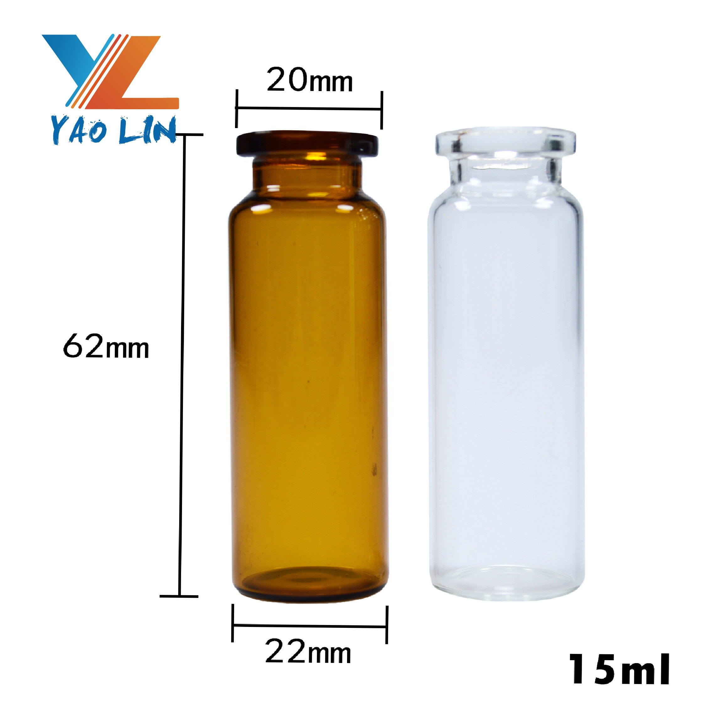 Medical 10ml Glass Vial with customized label