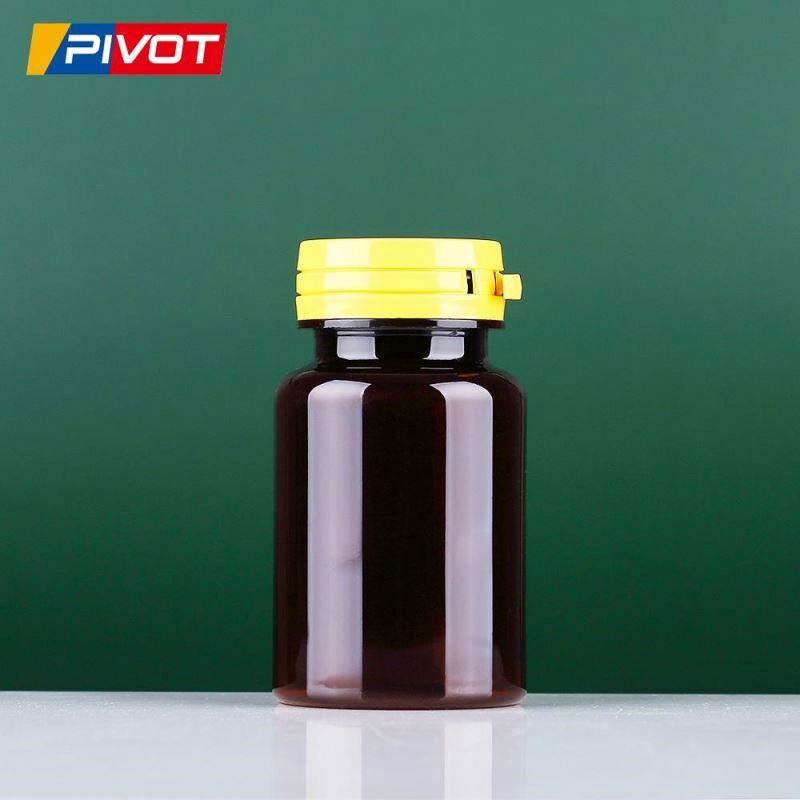 Medical Bottle Medcine Medicine Plastic Pill Pet For Bottles Pills Pharma Small Syrup Brown 120Ml Potion Herbal Vitamin Medecine