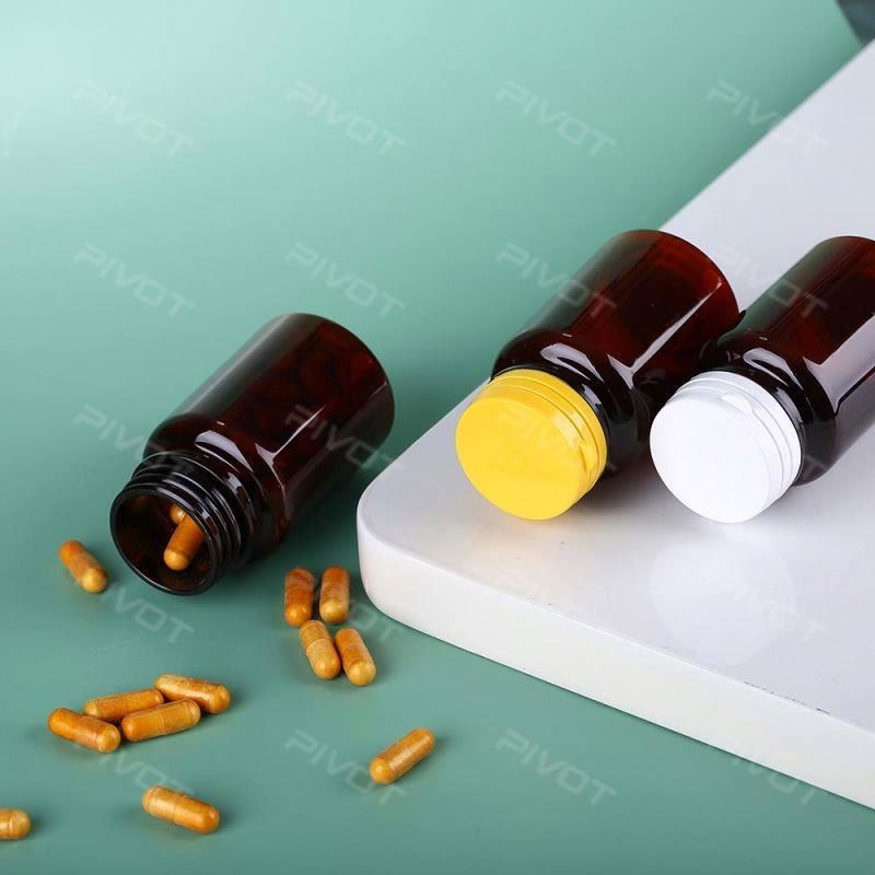 Medical Bottle Medcine Medicine Plastic Pill Pet For Bottles Pills Pharma Small Syrup Brown 120Ml Potion Herbal Vitamin Medecine