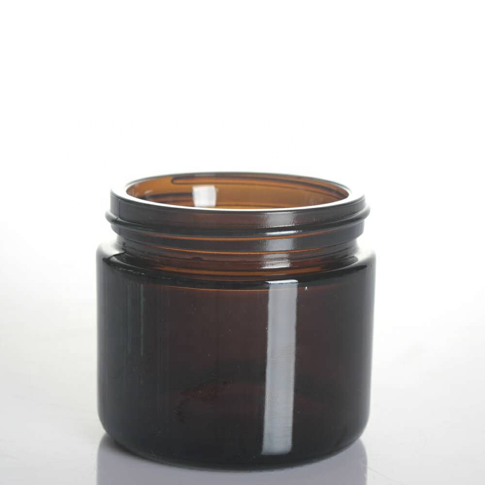 Medical Cosmetics Jar Amber Candle Body Care Glass 3-5 Days for Stocked Bottle Cooking Oil Screw Cap Bulk on Pallet No Logo 2oz