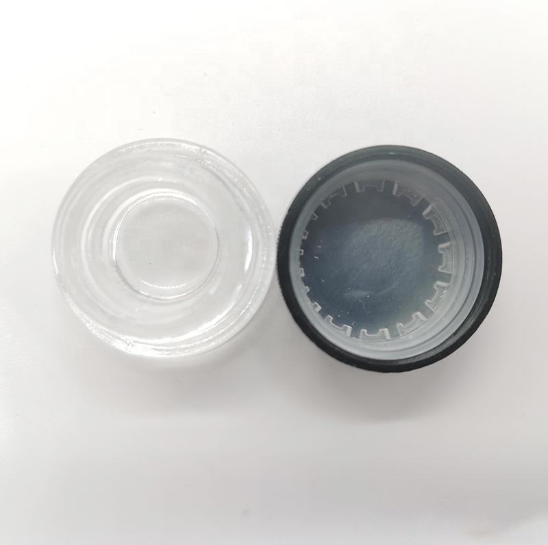 Medical Grade 5ML glass jars containers Black Glass Jar for concentrate jars lightproof Bottle Wax Container