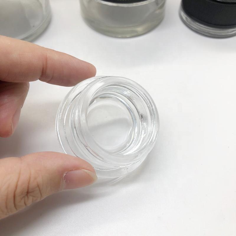 Medical Grade 5ML glass jars containers Black Glass Jar for concentrate jars lightproof Bottle Wax Container