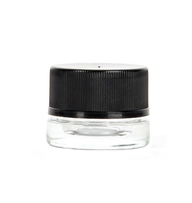 Medical Grade 5ML glass jars containers Black Glass Jar for concentrate jars lightproof Bottle Wax Container