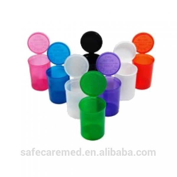Medical Plastic Bottles 19Dram Pop Top Container Pills Bottles With Logo Printing On The Vials