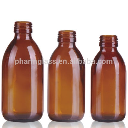 Medical Syrup Bottle made in amber or clear glass