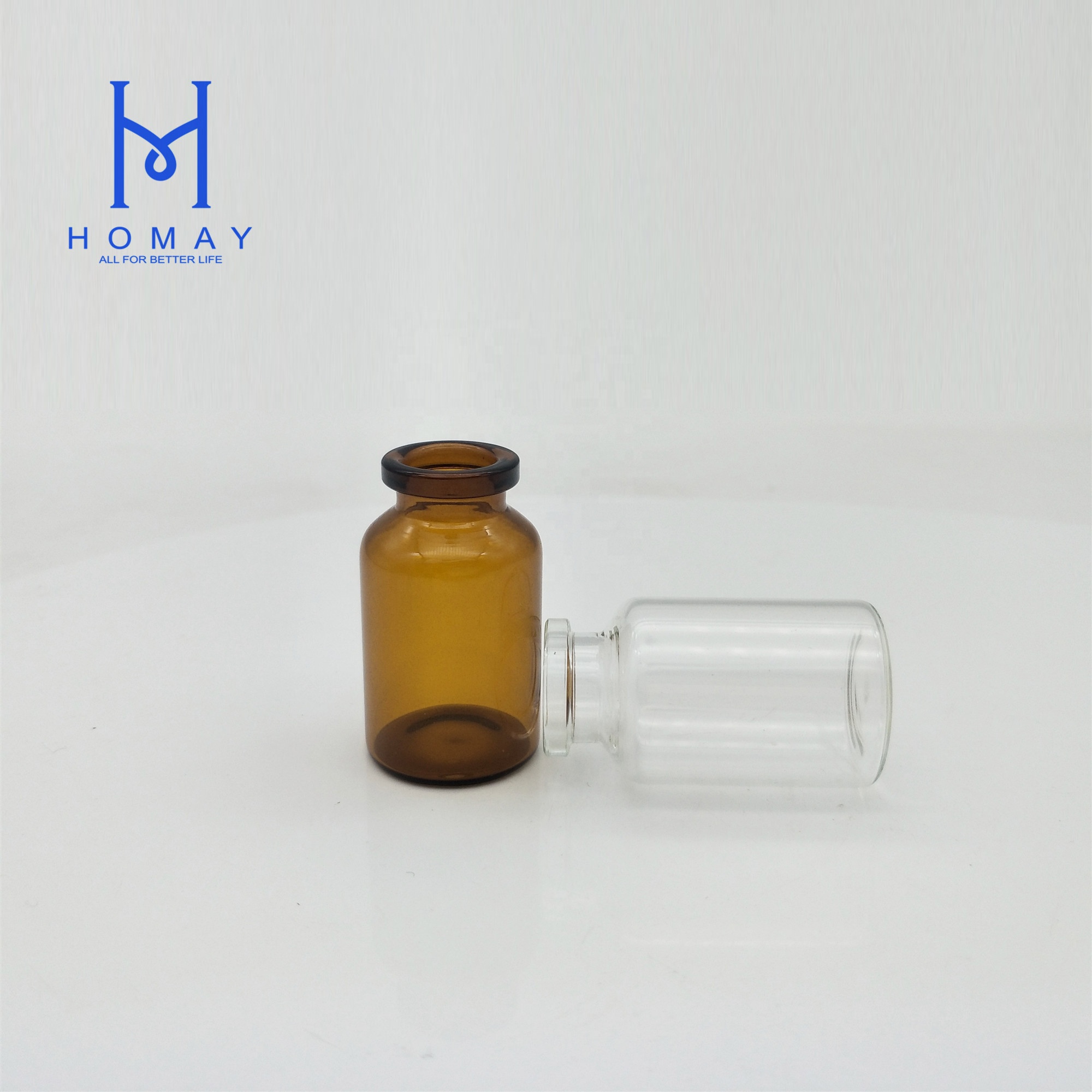 Medical use high quality clear borosilicate tubular injection glass vials for medicine