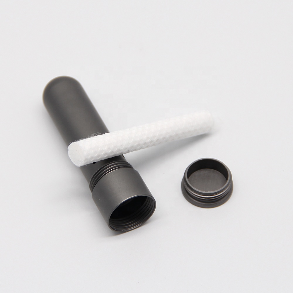 Mediocre diffuser essential oil aromatherapy luxury aluminum blank nasal inhaler