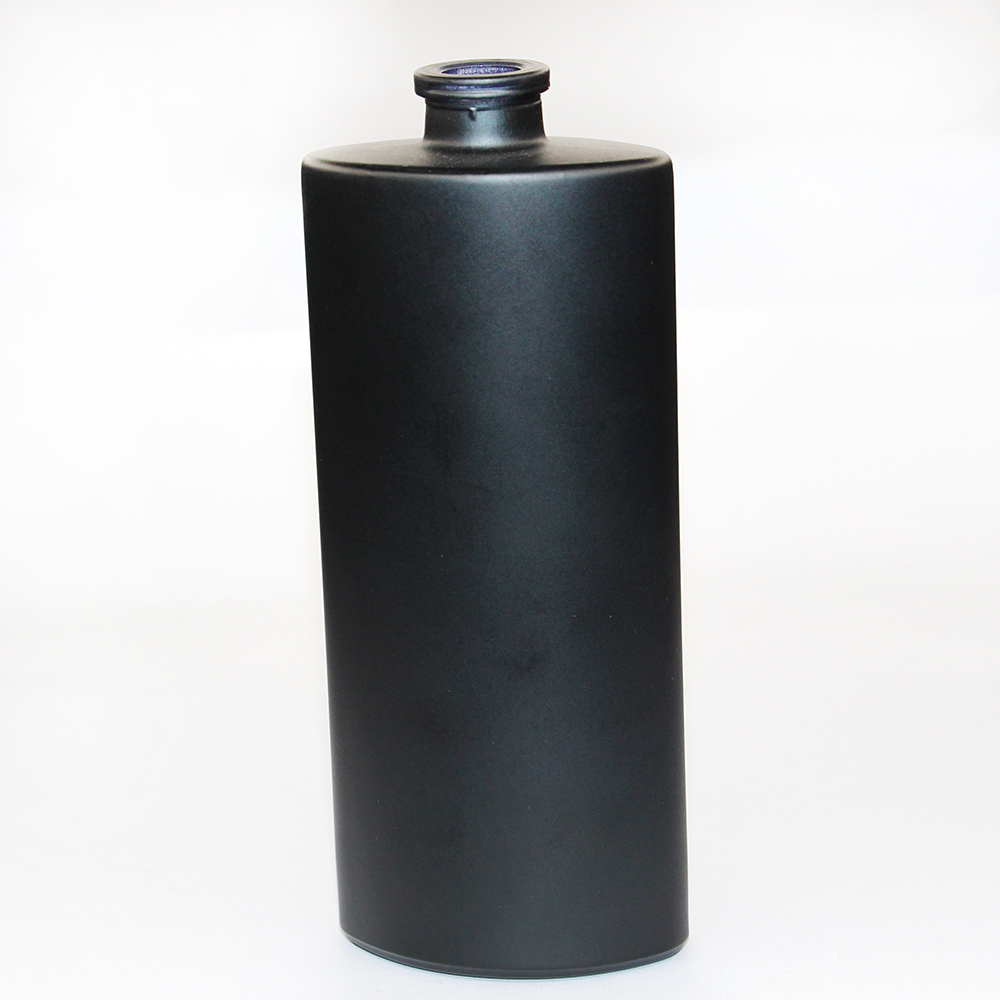 Men black 100ml frosted round perfume bottles