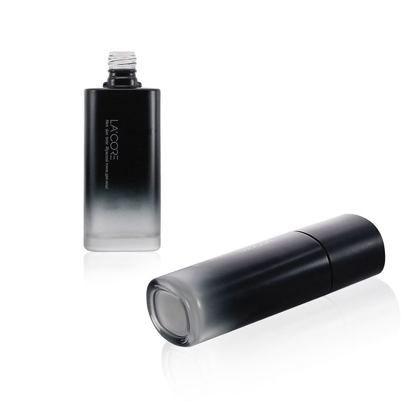 Men cosmetics foundation glass bottle set packaging