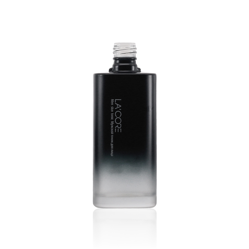 Men cosmetics foundation glass bottle set packaging