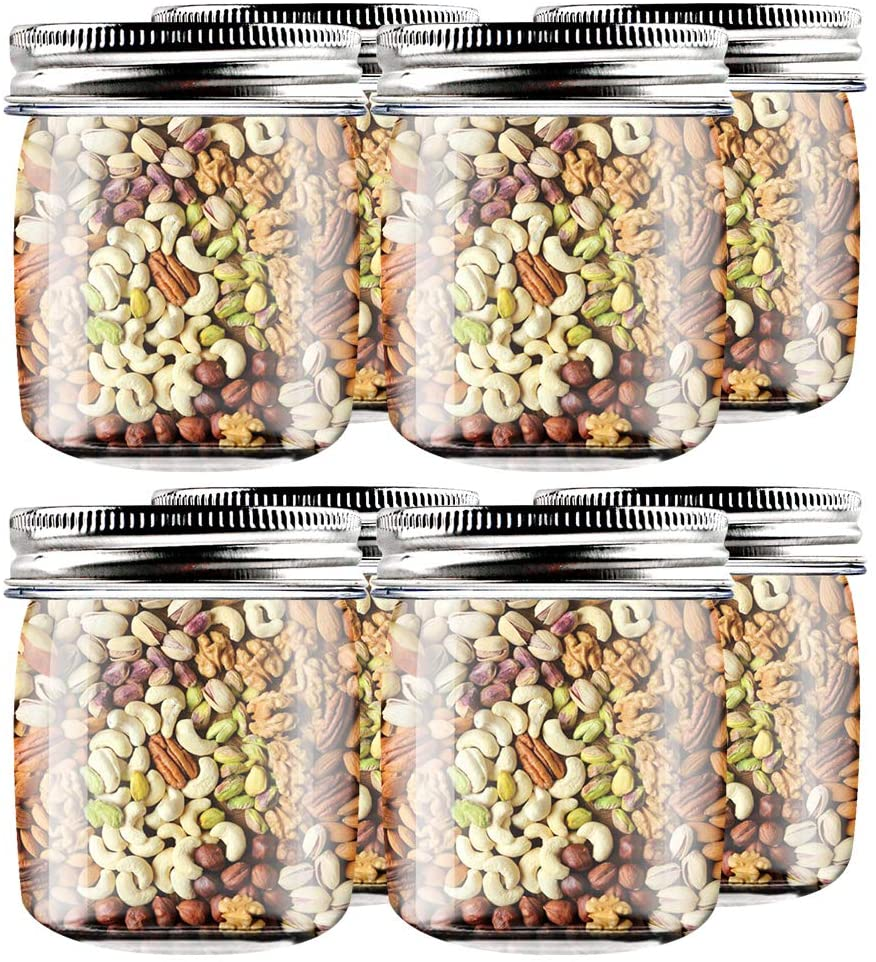 Merryart 8 OZ Plastic Storage Containers Plastic Case