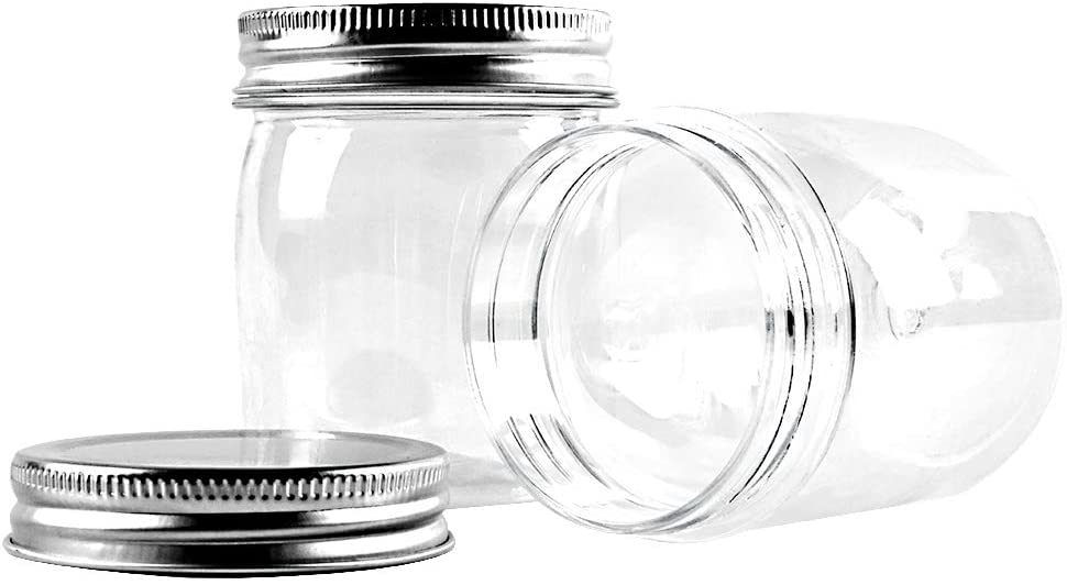 Merryart 8 OZ Plastic Storage Containers Plastic Case