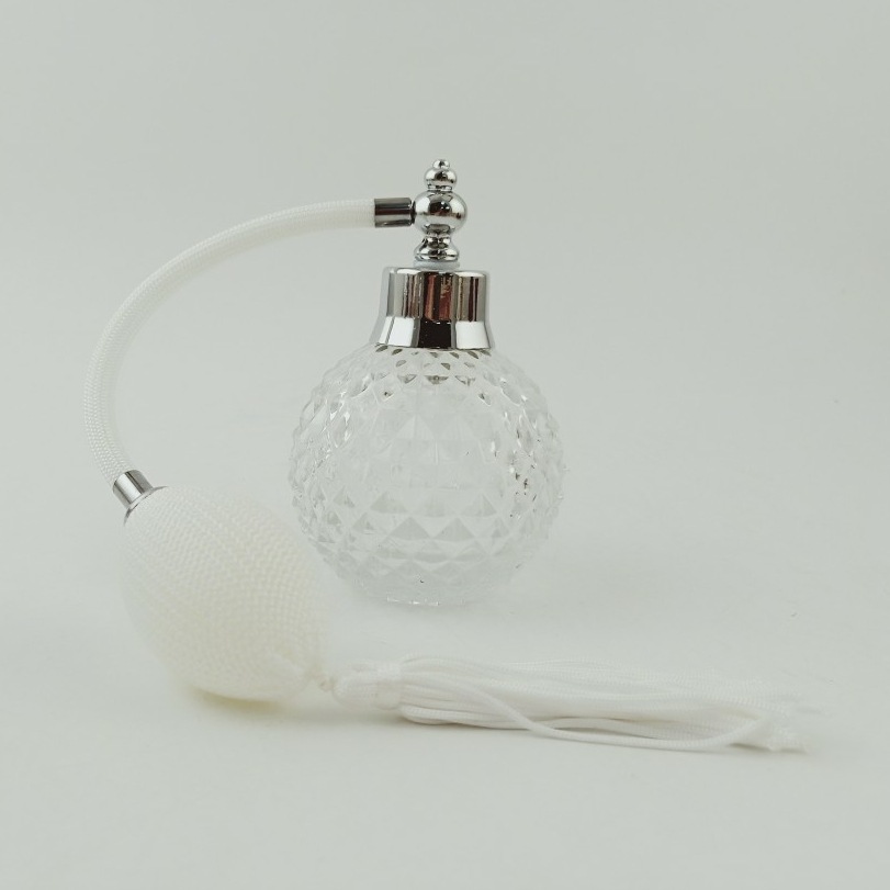 Mescente round pink 30ml glass perfume oil spray bottle