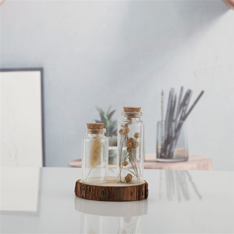 Message Manufacturer Tube-Type Round Glass Bottle