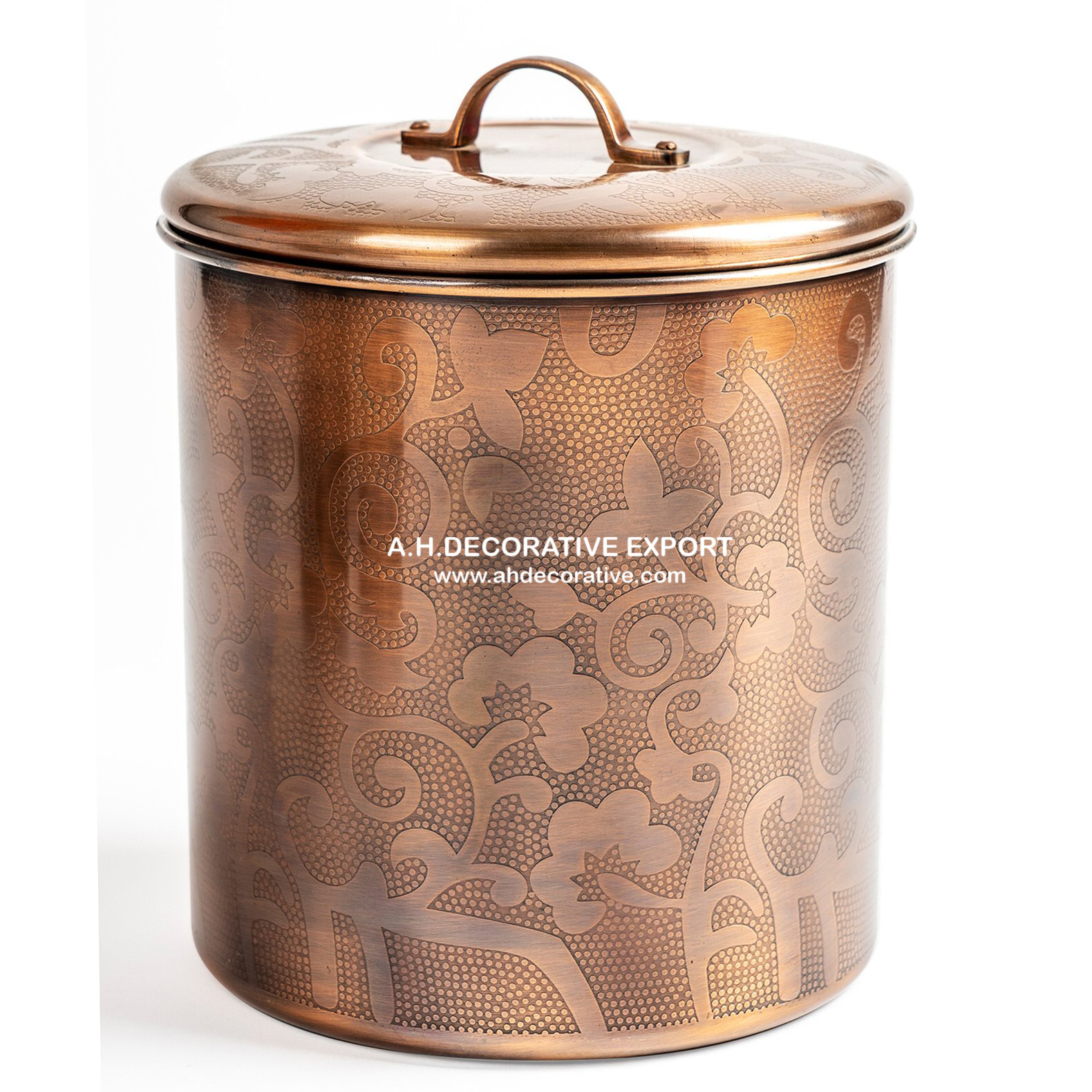 Metal Canister Sets with Copper Antique Lids