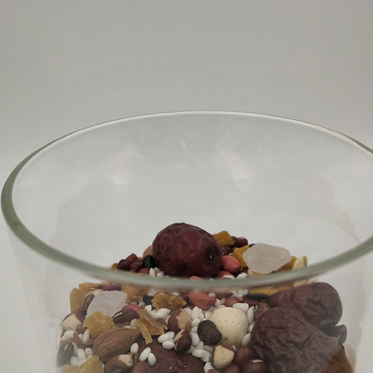 Metal Lid High Borosilicate Glass Jar for Kitchen Pantry Serving Food Storage