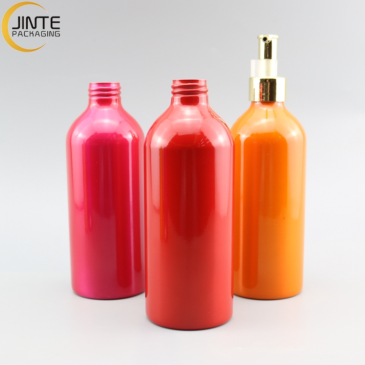 Metal Packaging Cosmatics Packaging Container Colour Customized Aluminum Spray Pump Bottle 250ml 300ml 500ml