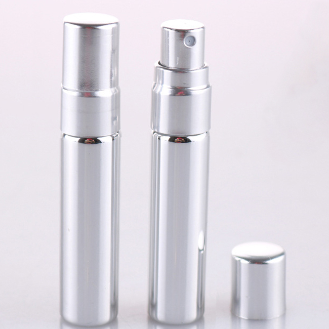 Metal Spray Personal Sample container glass perfume refill bottle 5ml