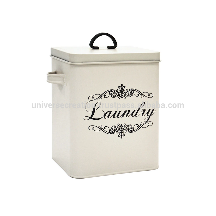 Metal food home bathroom desk kids toy clothes storage container organizer box with lid