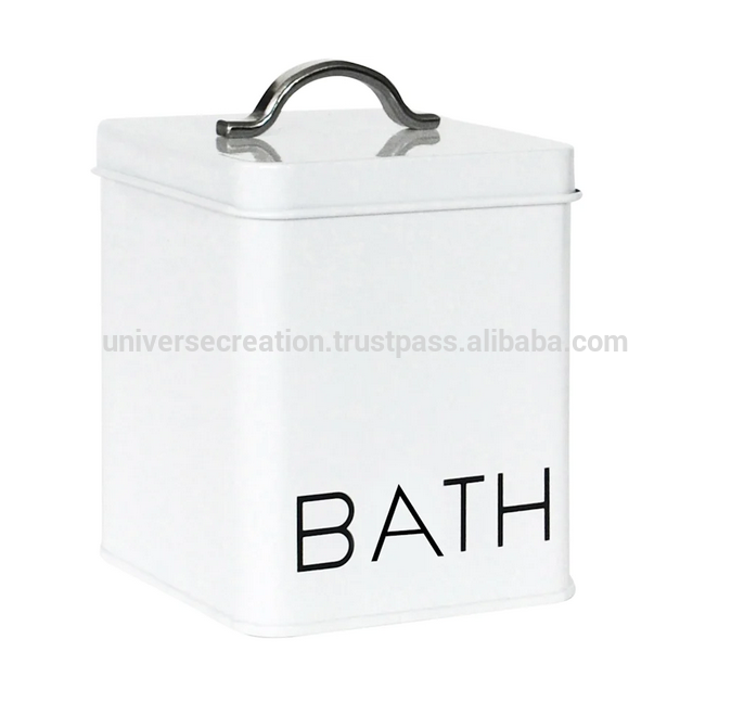 Metal food home bathroom desk kids toy clothes storage container organizer box with lid