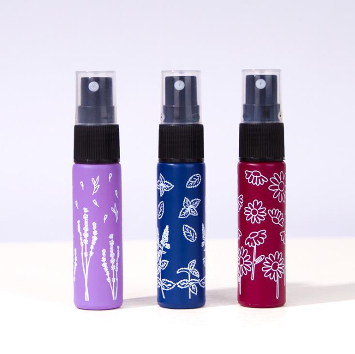 Mig pack wholesale printed 10ml glass spray roll on bottle for essential oil