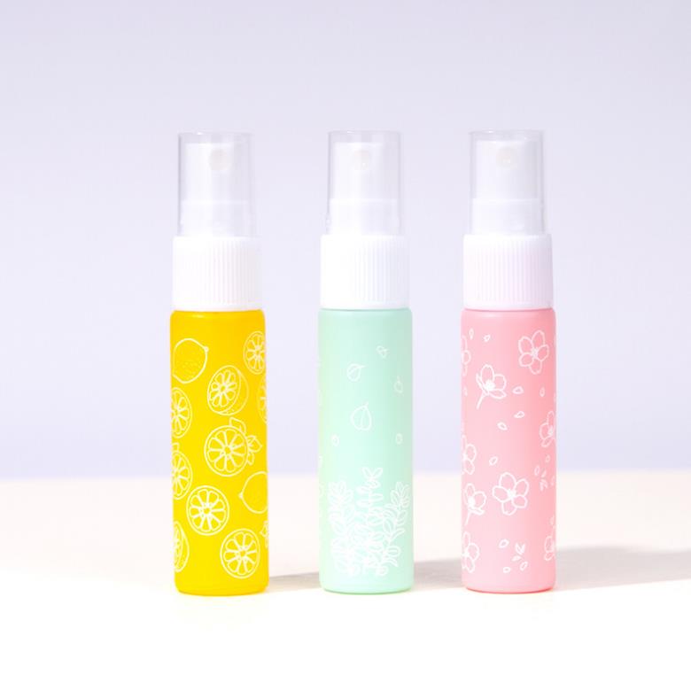 Mig pack wholesale printed 10ml glass spray roll on bottle for essential oil