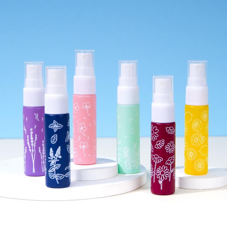Mig pack wholesale printed 10ml glass spray roll on bottle for essential oil