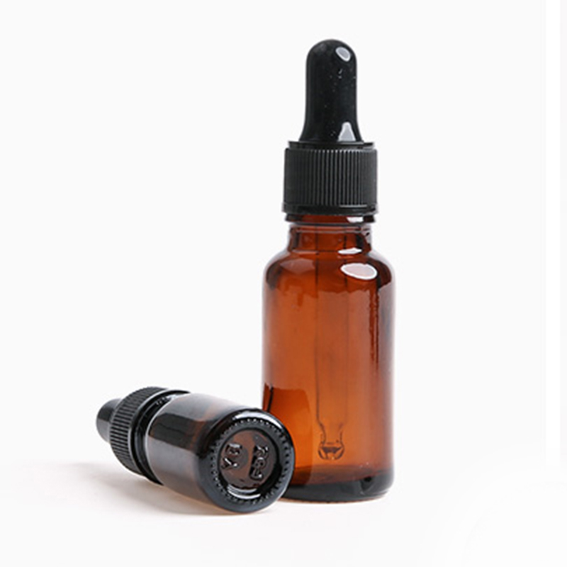 Migpack 2019 Luxury Empty Clear Round 10ml Mini cosmetic essential oil glass bottle with dropper