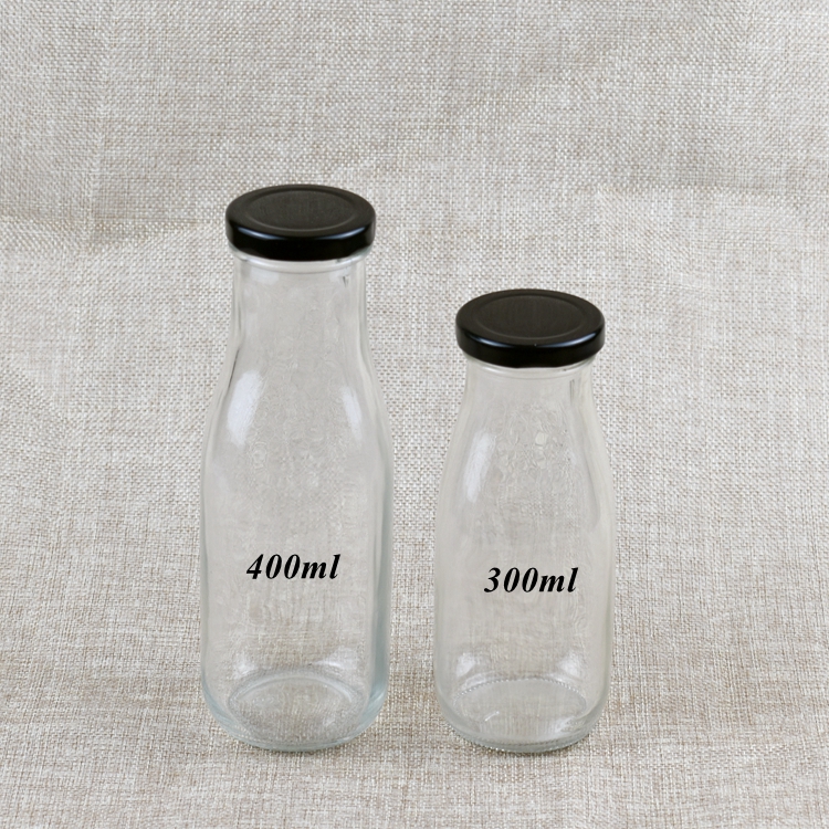 Milk Bottle Glass Juice Bottle 200ml 300ml 400ml 500ml