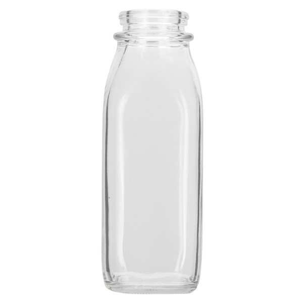 Milk Bottle Juice Beverage Empty Airtight 500ml French Square Glass Jar