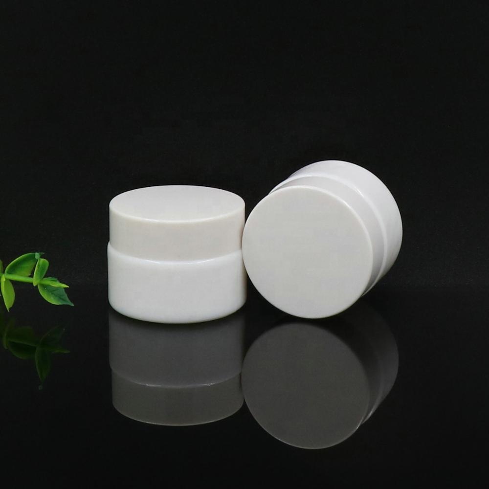 Milk white 10 15 20 30 50 100 ml porcelain glass Opal cosmetic cream jar