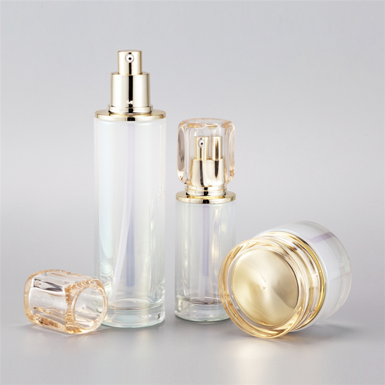 Milky 30g 50g 40ml 100ml 120ml Skincare Bottle Packaging Glass Cosmetics Jars And Bottles