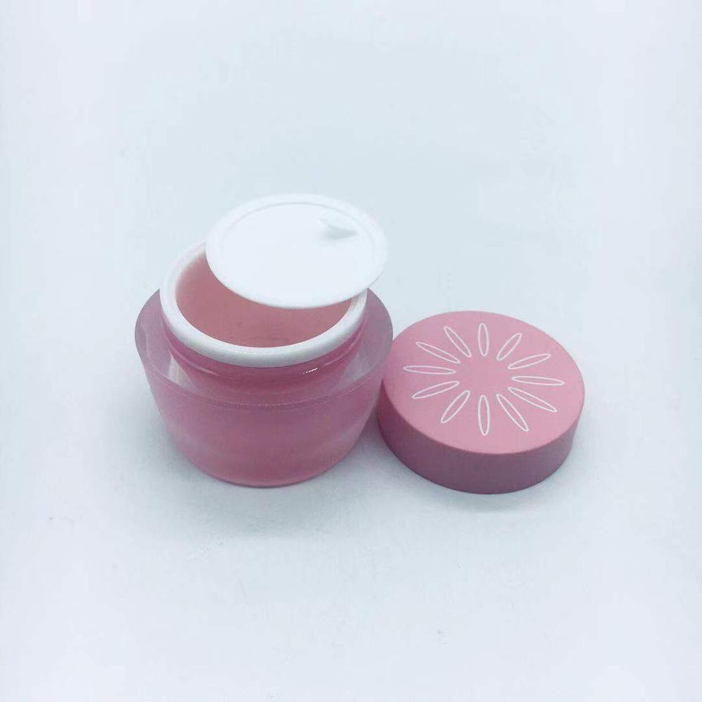 Mini 15G Acrylic plastic jar cosmetic lip balm cream jar oval eye cream pot for skincarecosmetics