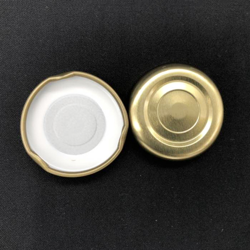 Mini 1oz Round Glass Jar for Honey Jam Candle with Metal Lids