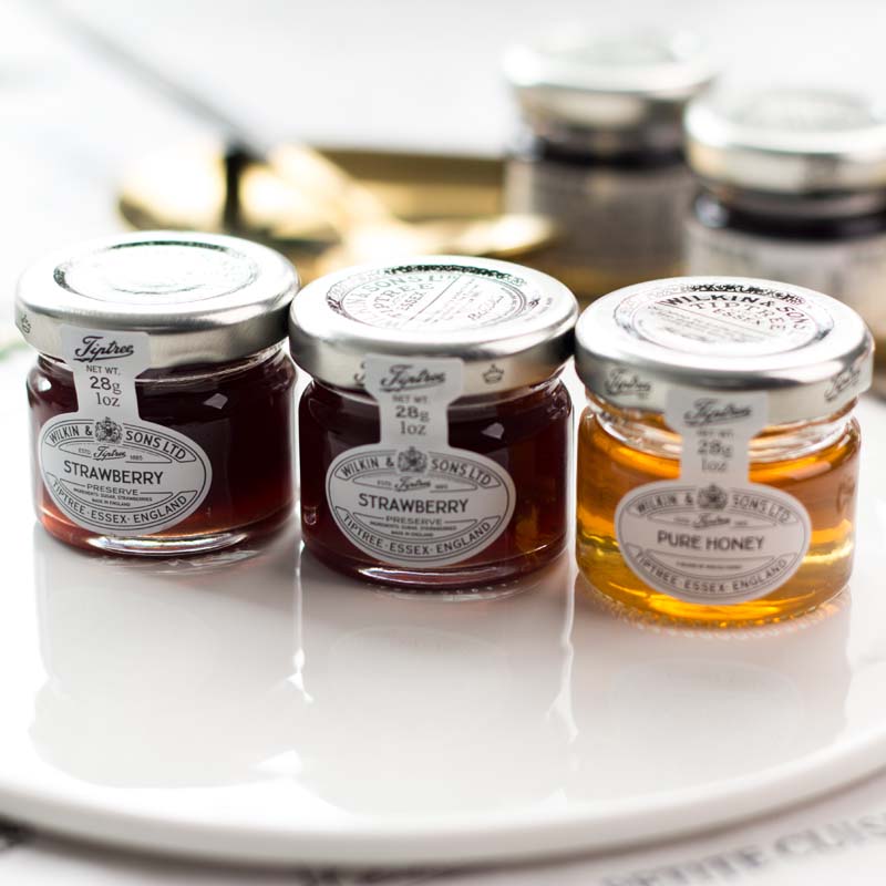 Mini 1oz Round Glass Jar for Honey Jam Candle with Metal Lids