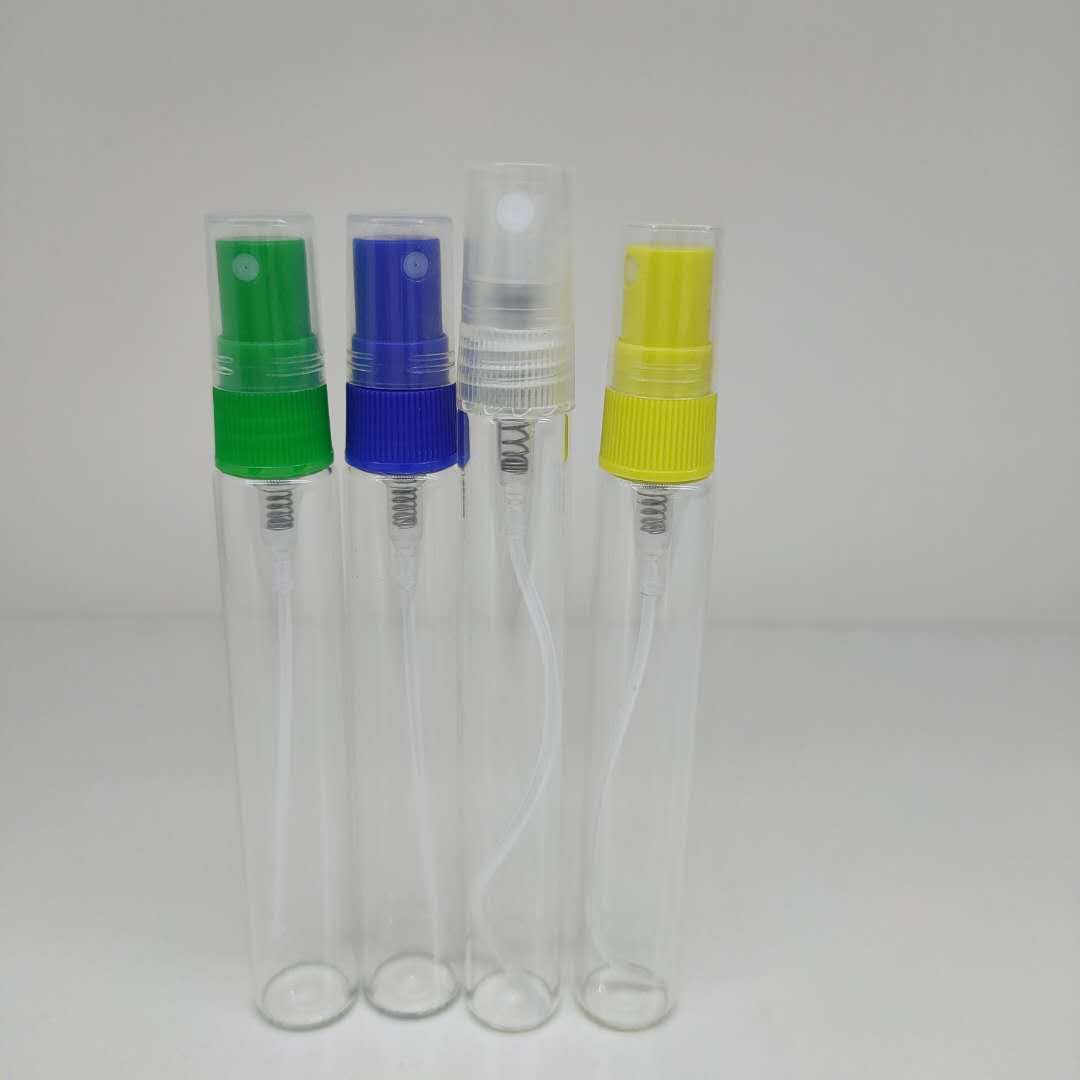 Mini 2ml,3ml,5ml,8ml, 10ml Empty Perfume Spray Glass Bottle With Colorful Fine Mist Sprayer