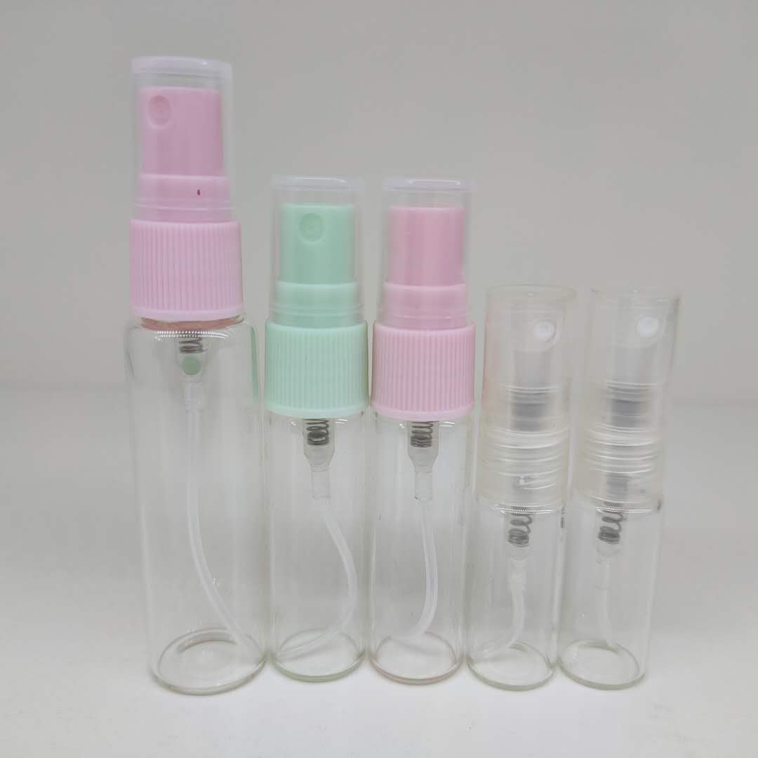 Mini 2ml,3ml,5ml,8ml, 10ml Empty Perfume Spray Glass Bottle With Colorful Fine Mist Sprayer