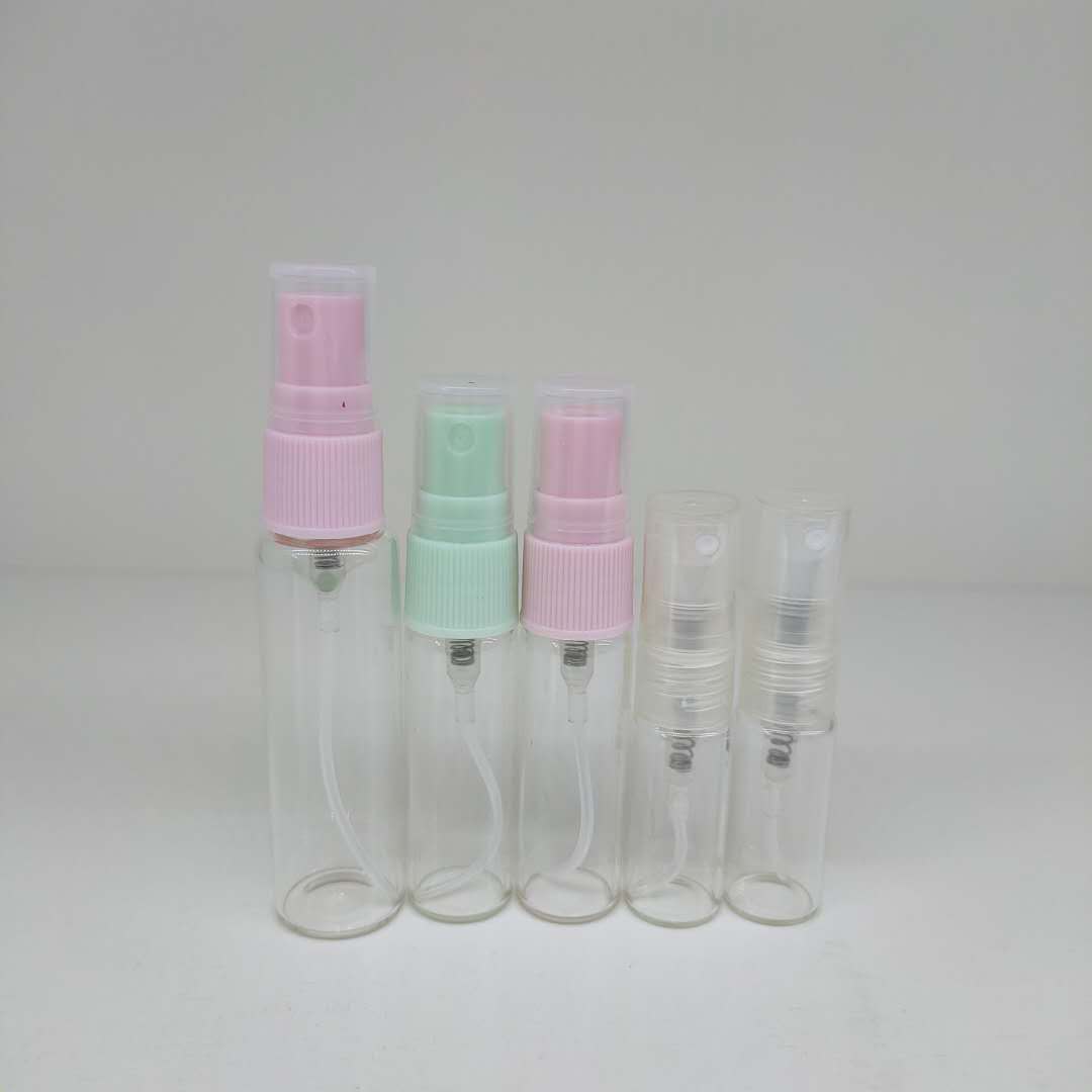 Mini 2ml,3ml,5ml,8ml, 10ml Empty Perfume Spray Glass Bottle With Colorful Fine Mist Sprayer