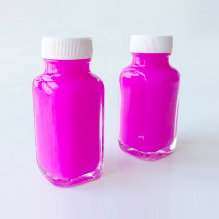 Mini 2oz 60ml Clear Glass Shots Square Spice Bottle with Plastic Screw Cap for Juice Beverage