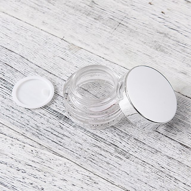 Mini 3g 5g Clear Black Red Blue Plastic Cream Jar