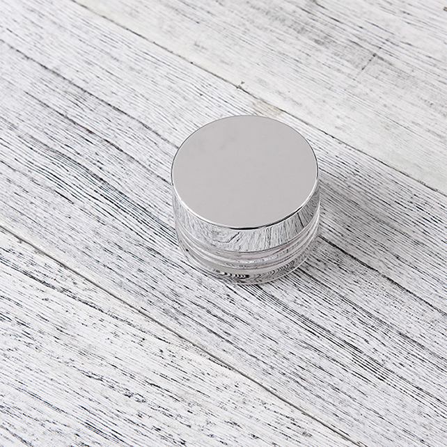 Mini 3g/5g Plastic Cosmetic Sample Jar With Colored Lid
