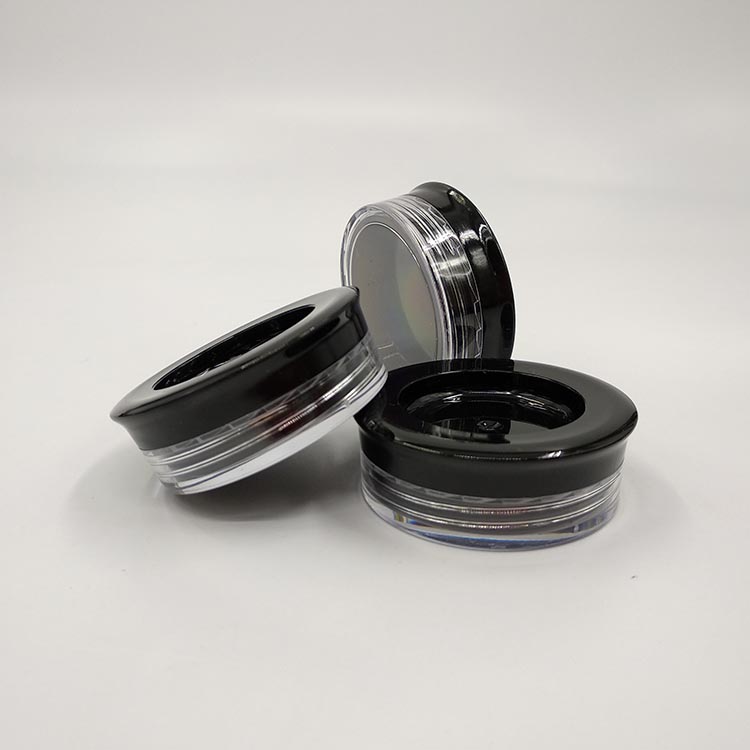 Mini 3g/5g Plastic Cosmetic Sample Jar With Colored Lid