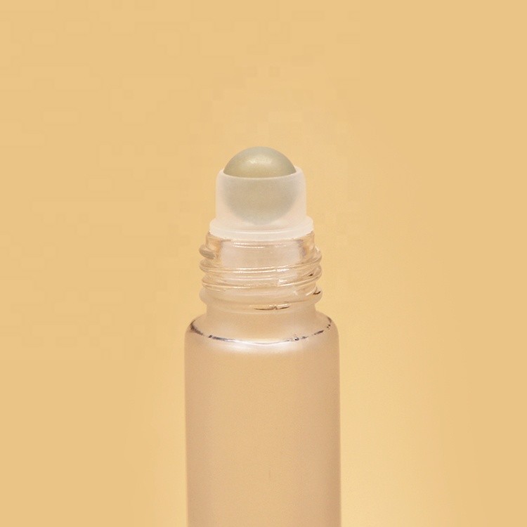 Mini 3ml 5ml 10ml Empty Frosted Perfume Essential Oil Glass Roller Ball Bottles With Roller Ball