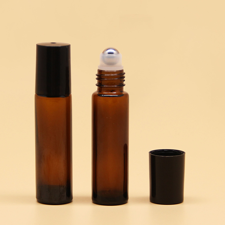 Mini 3ml 5ml 10ml Empty Frosted Perfume Essential Oil Glass Roller Ball Bottles With Roller Ball