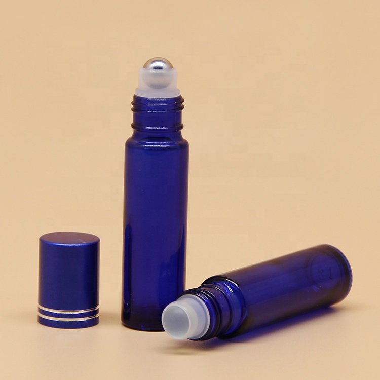 Mini 3ml 5ml 10ml Empty Frosted Perfume Essential Oil Glass Roller Ball Bottles With Roller Ball