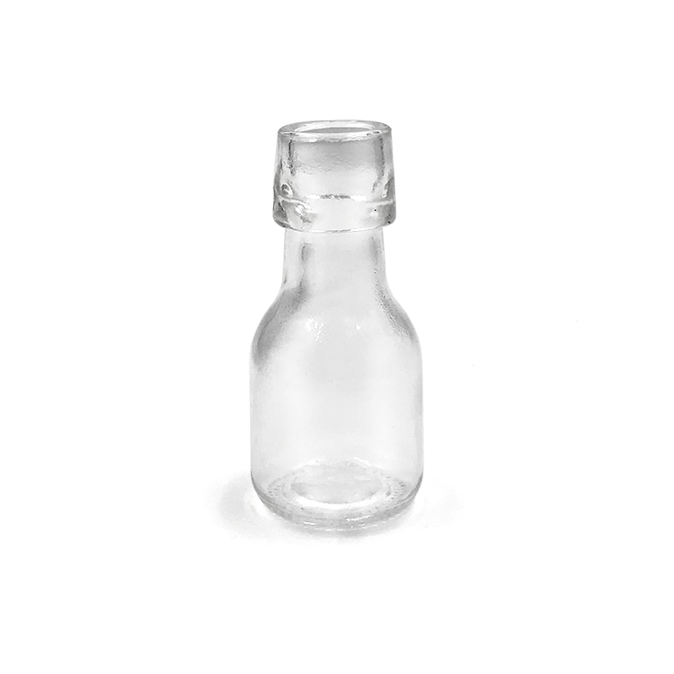 Mini 50ml Small Glass Favor Bottles with Swing Top for Self-Filling